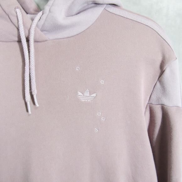 Adidas Hoodie Womens Small Purple Pink Patchwork Danielle Cathari Trefoil FW2765 - Picture 3 of 12
